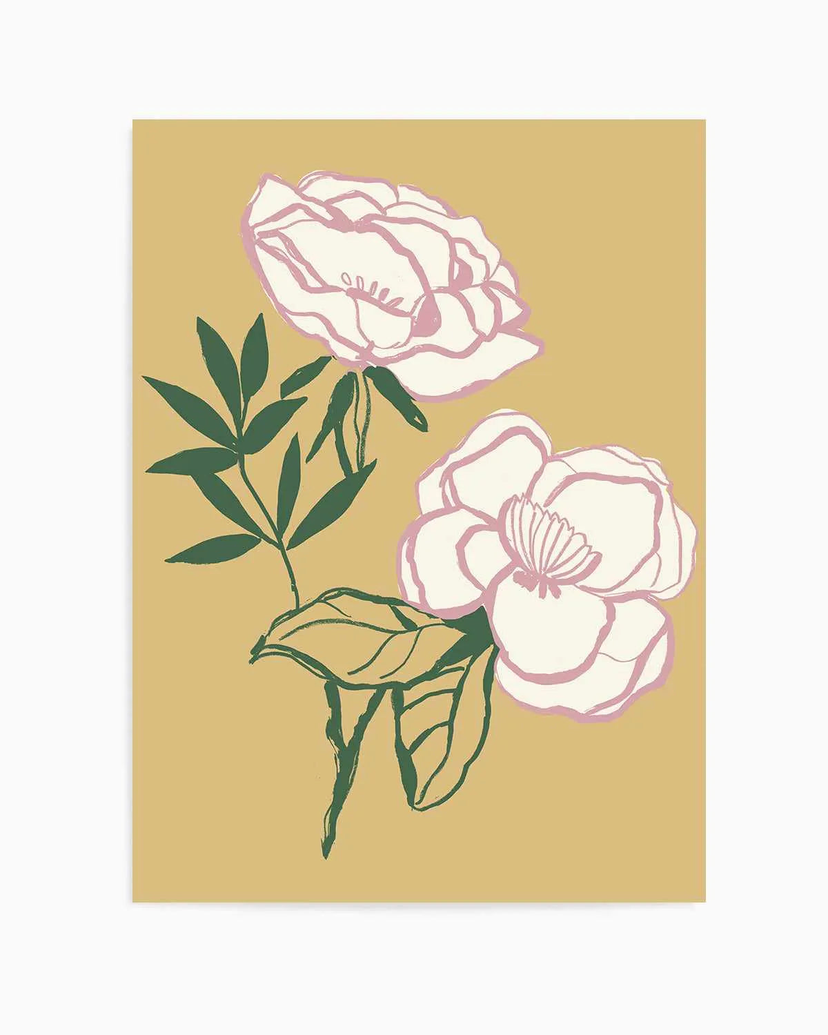 Sweet Peonies Art Print from Olive et Oriel where you can shop wallpaper and artworks online