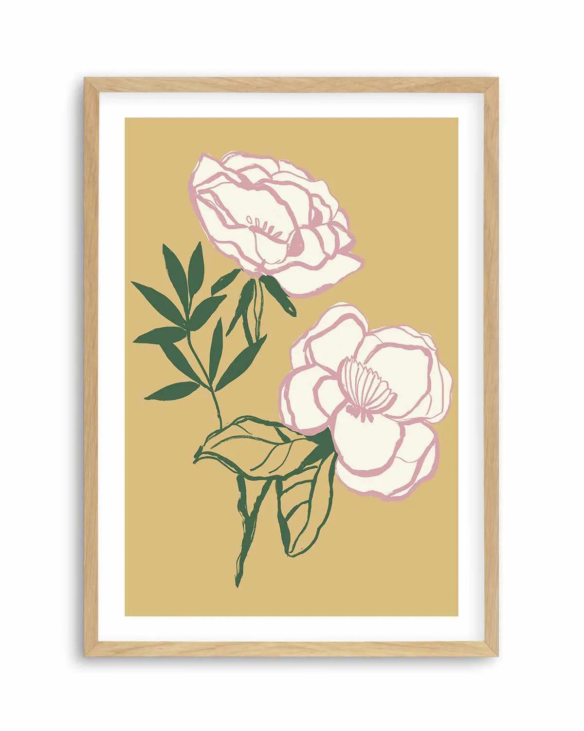 Sweet Peonies Art Print from Olive et Oriel where you can shop wallpaper and artworks online