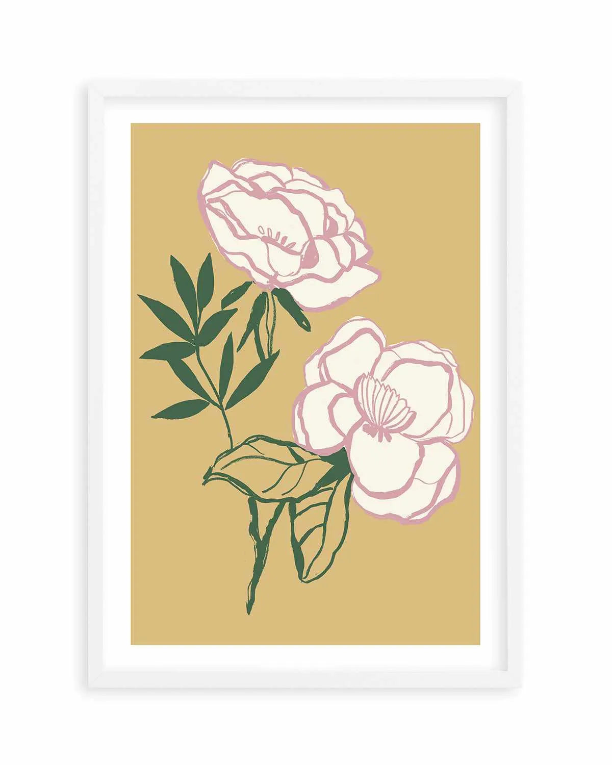 Sweet Peonies Art Print from Olive et Oriel where you can shop wallpaper and artworks online