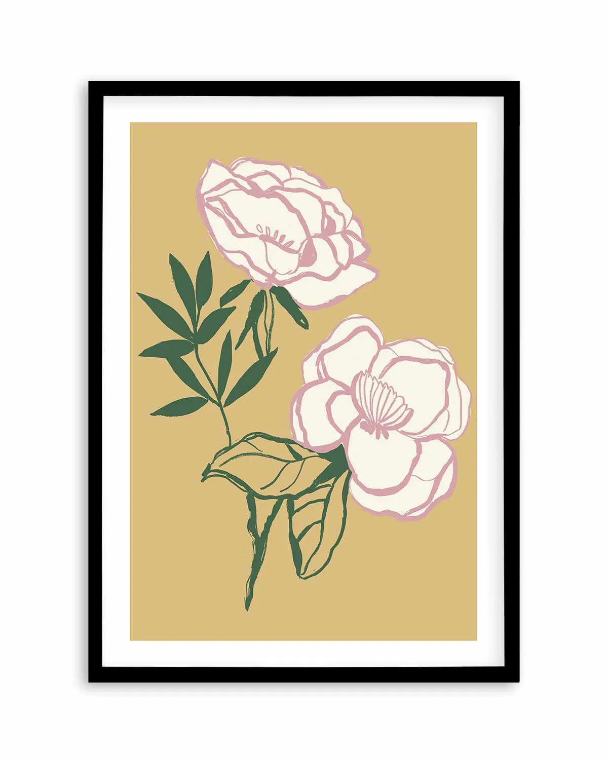 Sweet Peonies Art Print from Olive et Oriel where you can shop wallpaper and artworks online