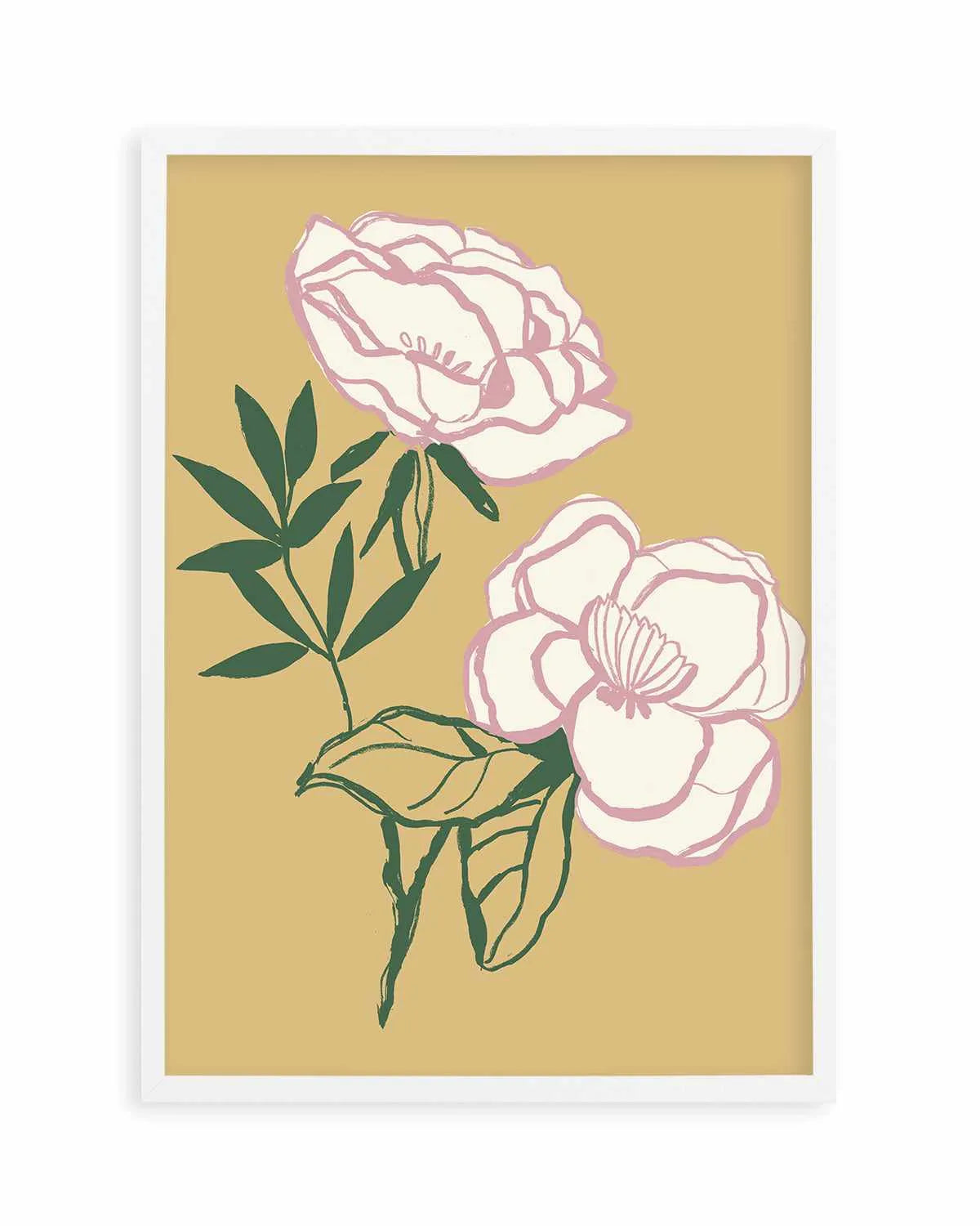 Sweet Peonies Art Print from Olive et Oriel where you can shop wallpaper and artworks online