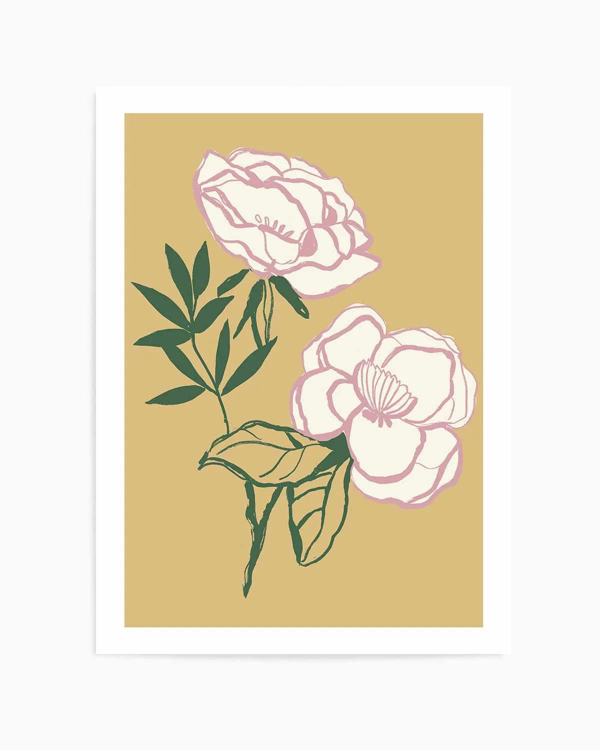 Sweet Peonies Art Print from Olive et Oriel where you can shop wallpaper and artworks online