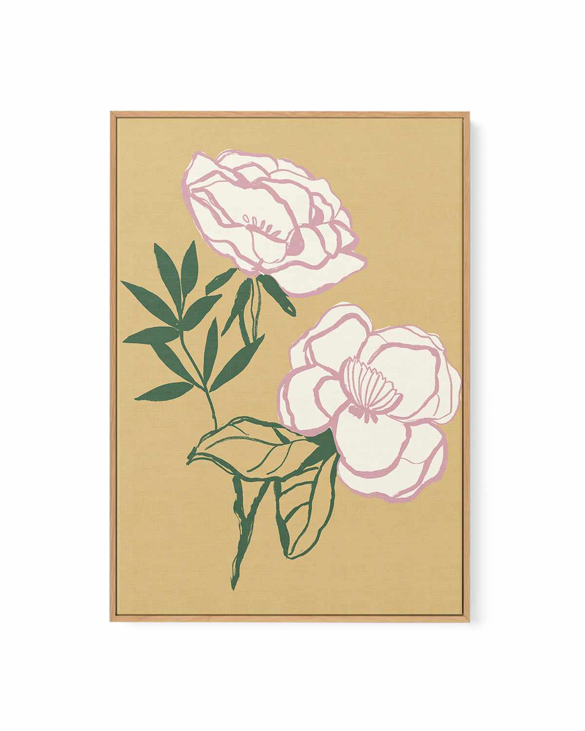 Sweet Peonies | Framed Canvas Art Print