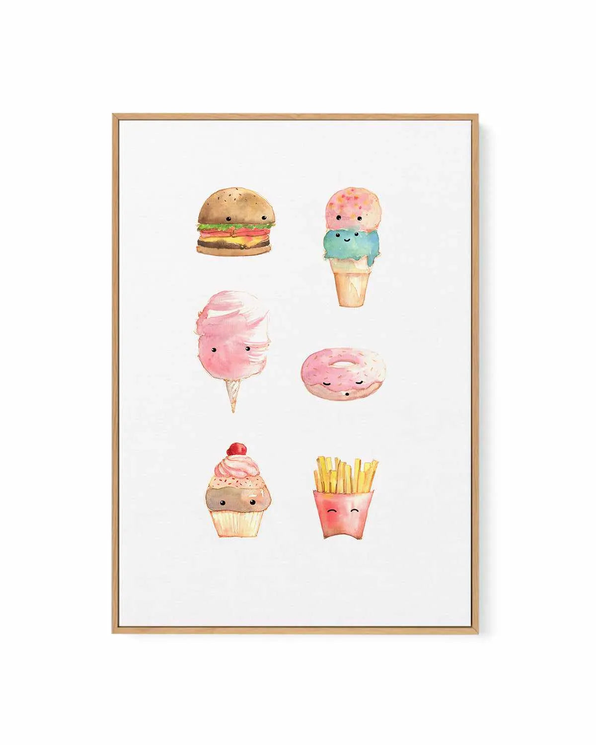 Sweet Shop | Framed Canvas Art Print from Olive et Oriel where you can shop wallpaper and artworks online