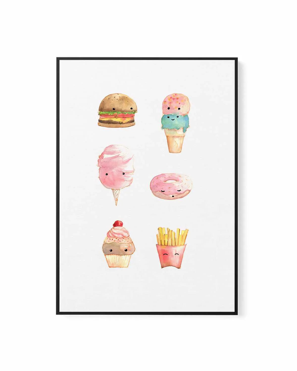 Sweet Shop | Framed Canvas Art Print from Olive et Oriel where you can shop wallpaper and artworks online