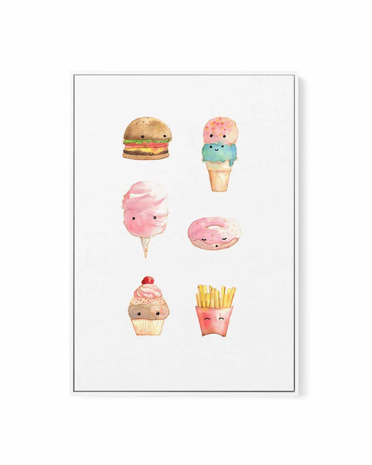 Sweet Shop | Framed Canvas Art Print from Olive et Oriel where you can shop wallpaper and artworks online