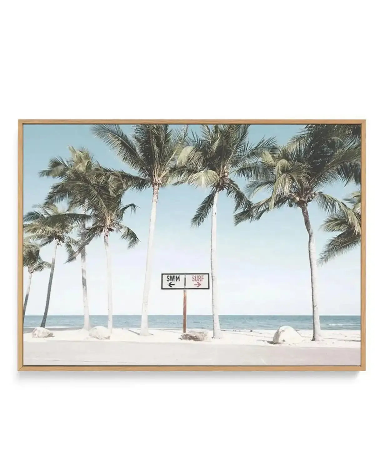 Swim or Surf | Framed Canvas-CANVAS-You can shop wall art online with Olive et Oriel for everything from abstract art to fun kids wall art. Our beautiful modern art prints and canvas art are available from large canvas prints to wall art paintings and our proudly Australian artwork collection offers only the highest quality framed large wall art and canvas art Australia - You can buy fashion photography prints or Hampton print posters and paintings on canvas from Olive et Oriel and have them del