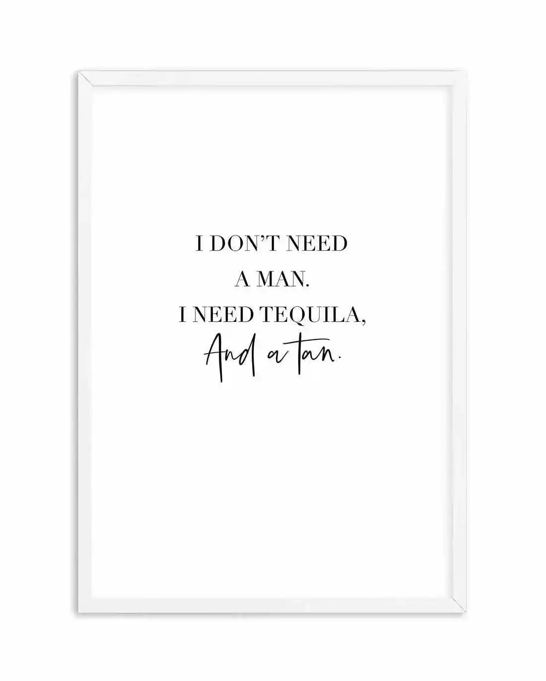 Tequila & A Tan | Customise Me! Art Print-PRINT-Olive et Oriel-Olive et Oriel-A4 | 8.3" x 11.7" | 21 x 29.7cm-White-With White Border-Buy-Australian-Art-Prints-Online-with-Olive-et-Oriel-Your-Artwork-Specialists-Austrailia-Decorate-With-Coastal-Photo-Wall-Art-Prints-From-Our-Beach-House-Artwork-Collection-Fine-Poster-and-Framed-Artwork