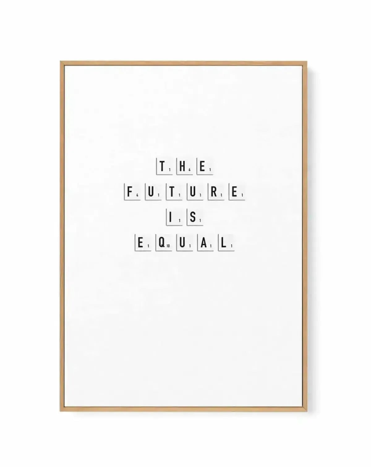 The Future Is Equal | Framed Canvas Art Print from Olive et Oriel where you can shop wallpaper and artworks online