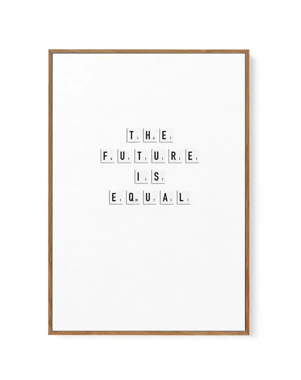 The Future Is Equal | Framed Canvas-CANVAS-You can shop wall art online with Olive et Oriel for everything from abstract art to fun kids wall art. Our beautiful modern art prints and canvas art are available from large canvas prints to wall art paintings and our proudly Australian artwork collection offers only the highest quality framed large wall art and canvas art Australia - You can buy fashion photography prints or Hampton print posters and paintings on canvas from Olive et Oriel and have t