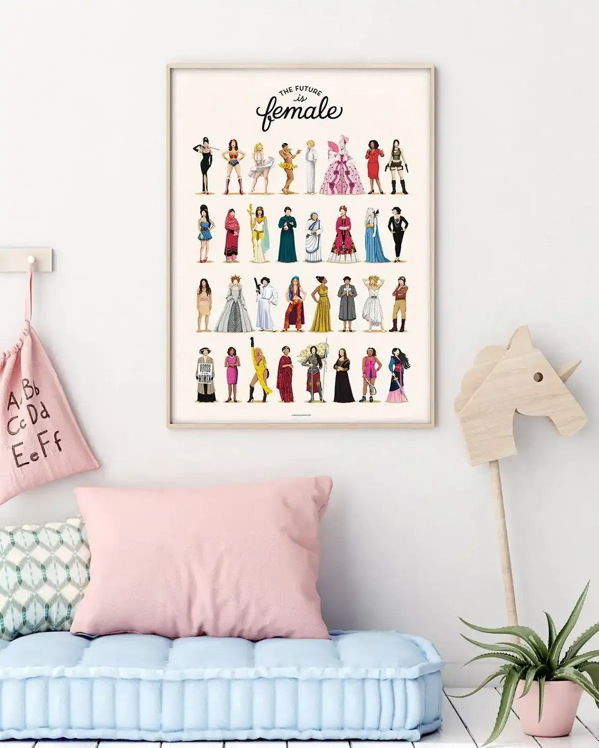 The Future Is Female | Draw Me A Song Collection Art Print-PRINT-Olive et Oriel-Olive et Oriel-Buy-Australian-Art-Prints-Online-with-Olive-et-Oriel-Your-Artwork-Specialists-Austrailia-Decorate-With-Coastal-Photo-Wall-Art-Prints-From-Our-Beach-House-Artwork-Collection-Fine-Poster-and-Framed-Artwork