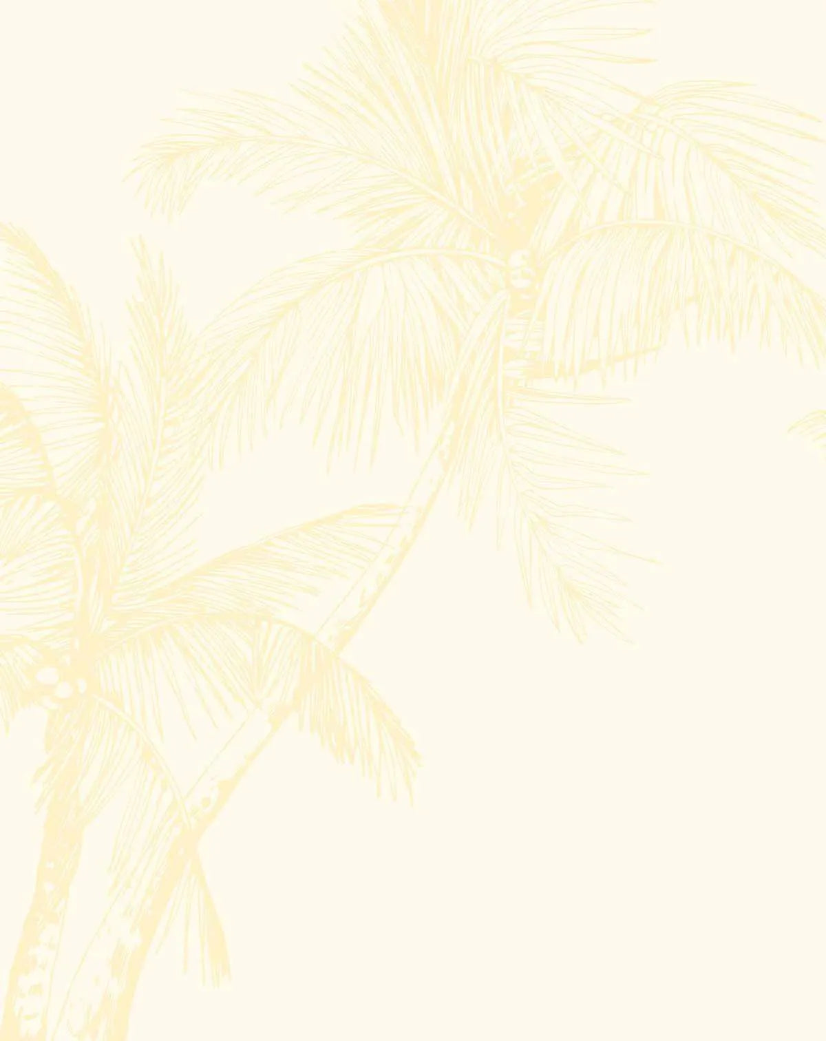 The Palms Wallpaper in Lemon - Olive et Oriel