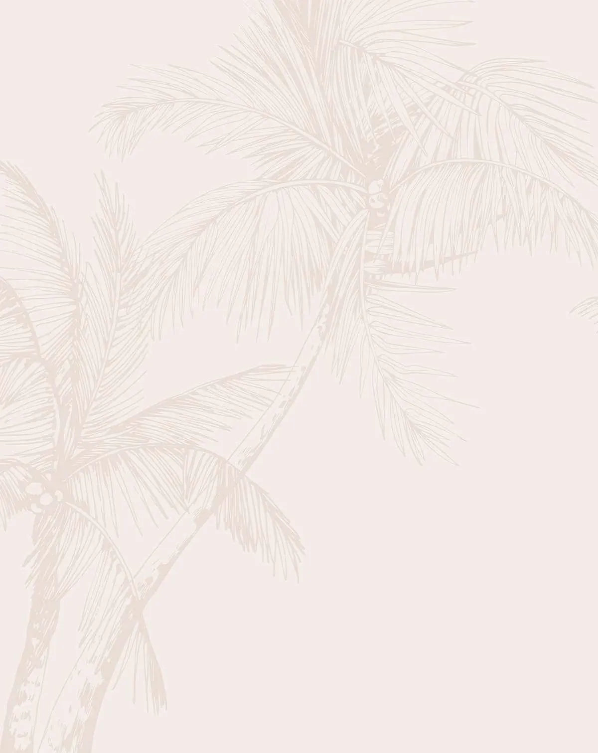 The Palms Wallpaper in Sand - Olive et Oriel