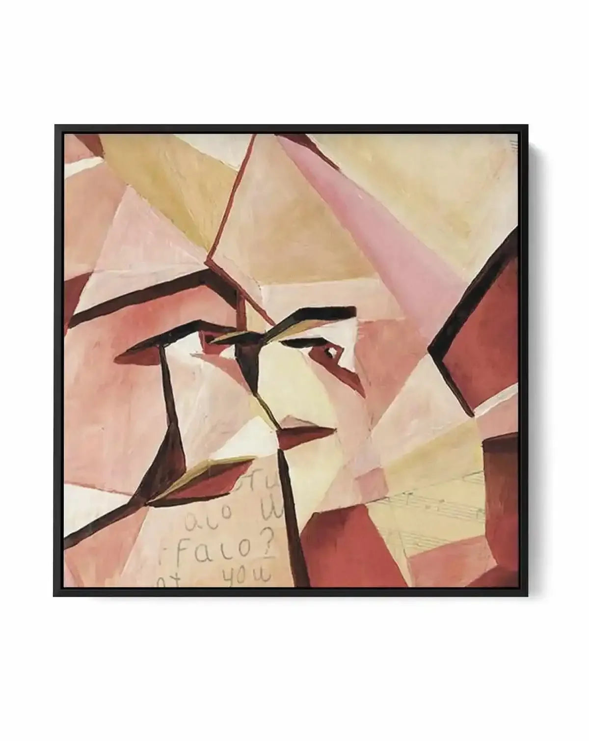 The Sound of Blush SQ | Framed Canvas Art Print from Olive et Oriel where you can shop wallpaper and artworks online