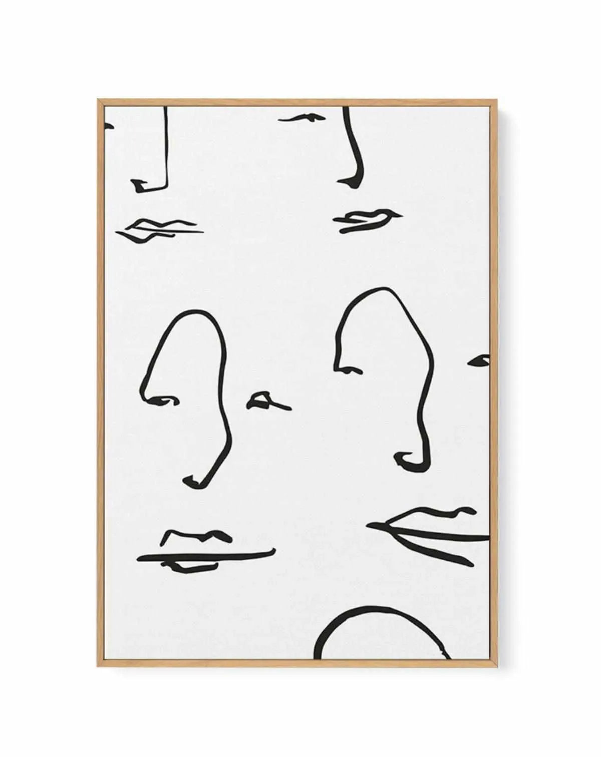 Their Faces II | Framed Canvas from Olive et Oriel where you can shop wallpaper and artworks online