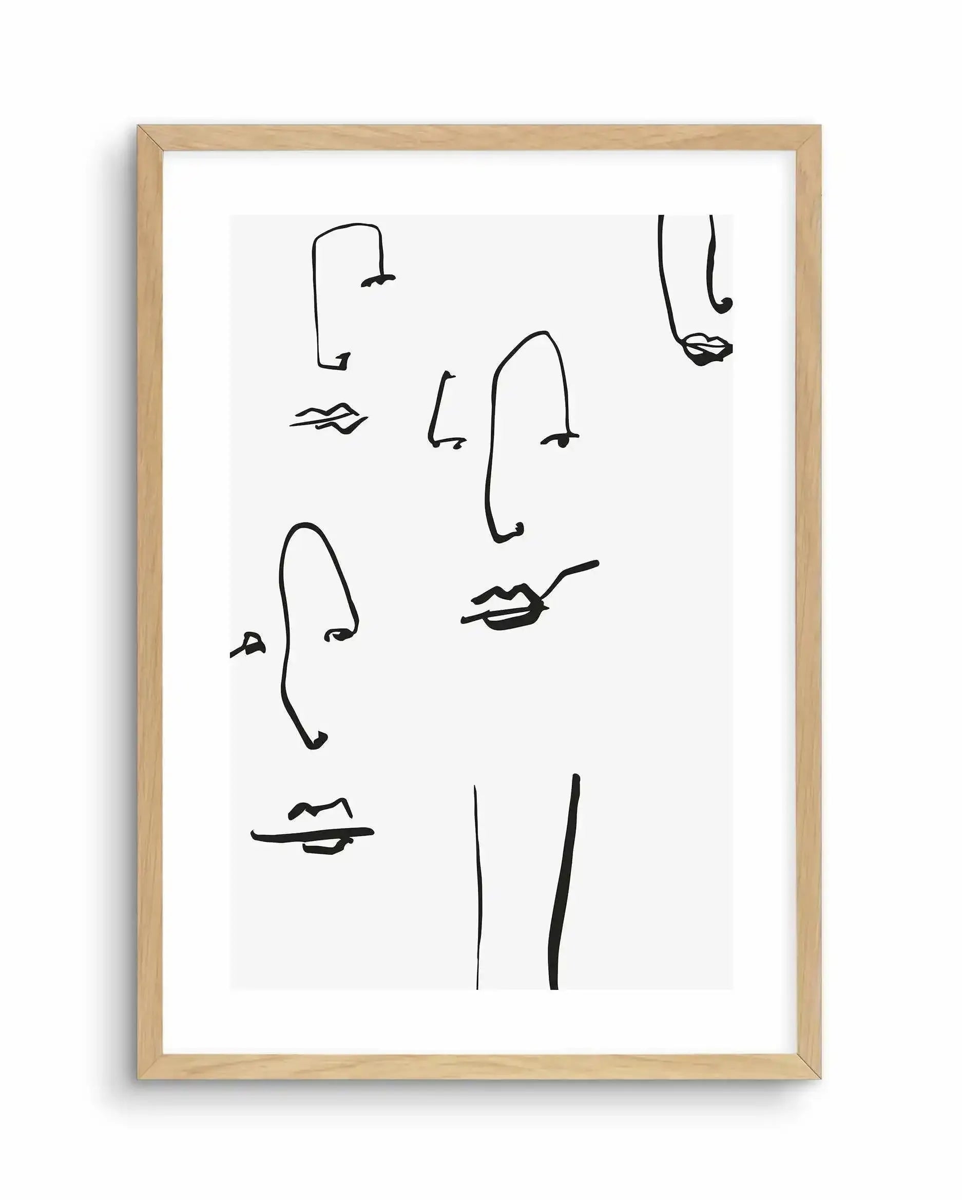 Their Faces I Art Print-PRINT-Olive et Oriel-Olive et Oriel-A4 | 8.3" x 11.7" | 21 x 29.7cm-Oak-With White Border-Buy-Australian-Art-Prints-Online-with-Olive-et-Oriel-Your-Artwork-Specialists-Austrailia-Decorate-With-Coastal-Photo-Wall-Art-Prints-From-Our-Beach-House-Artwork-Collection-Fine-Poster-and-Framed-Artwork