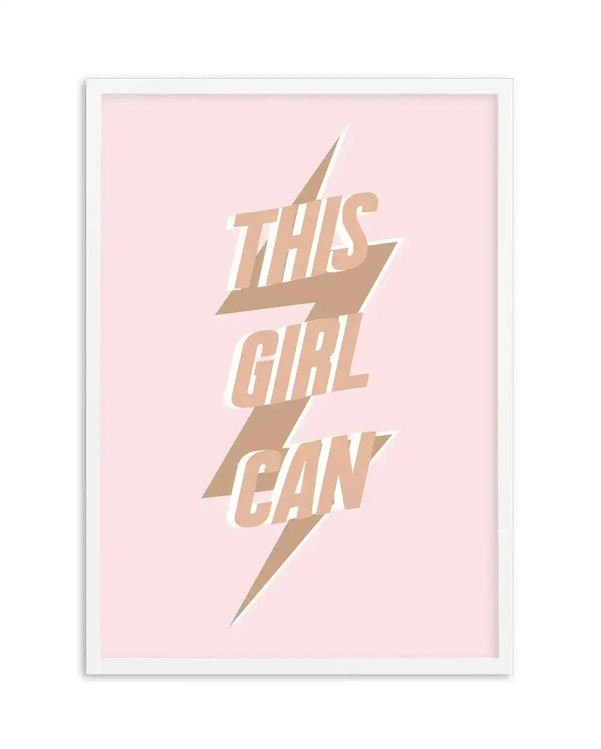 This Girl Can Art Print-PRINT-Olive et Oriel-Olive et Oriel-A5 | 5.8" x 8.3" | 14.8 x 21cm-White-With White Border-Buy-Australian-Art-Prints-Online-with-Olive-et-Oriel-Your-Artwork-Specialists-Austrailia-Decorate-With-Coastal-Photo-Wall-Art-Prints-From-Our-Beach-House-Artwork-Collection-Fine-Poster-and-Framed-Artwork