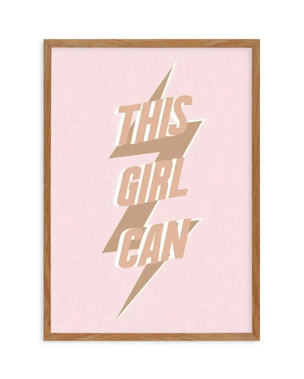 This Girl Can Art Print-PRINT-Olive et Oriel-Olive et Oriel-Buy-Australian-Art-Prints-Online-with-Olive-et-Oriel-Your-Artwork-Specialists-Austrailia-Decorate-With-Coastal-Photo-Wall-Art-Prints-From-Our-Beach-House-Artwork-Collection-Fine-Poster-and-Framed-Artwork