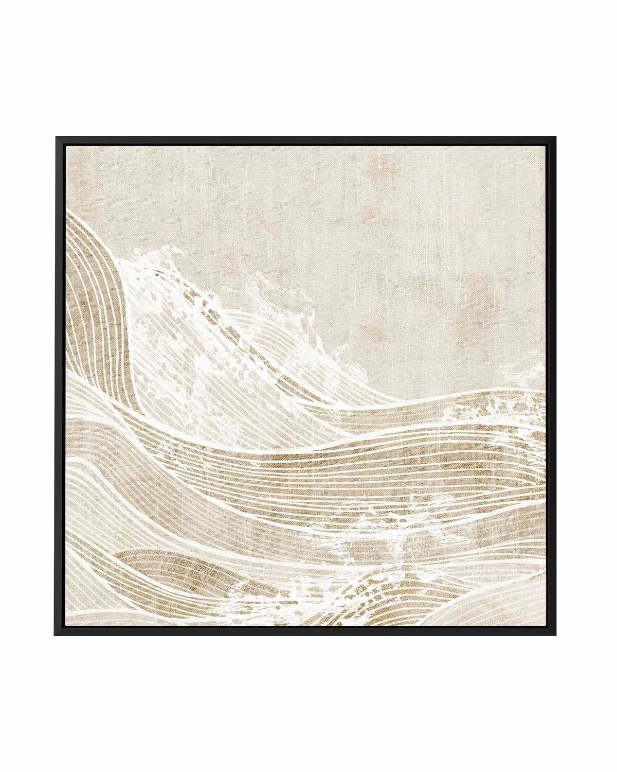 Tidal Waves I | Framed Canvas Art Print from Olive et Oriel where you can shop wallpaper and artworks online