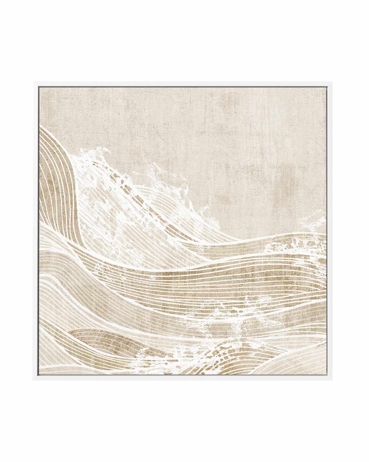 Tidal Waves I | Framed Canvas Art Print