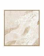 Tidal Waves II | Framed Canvas Art Print