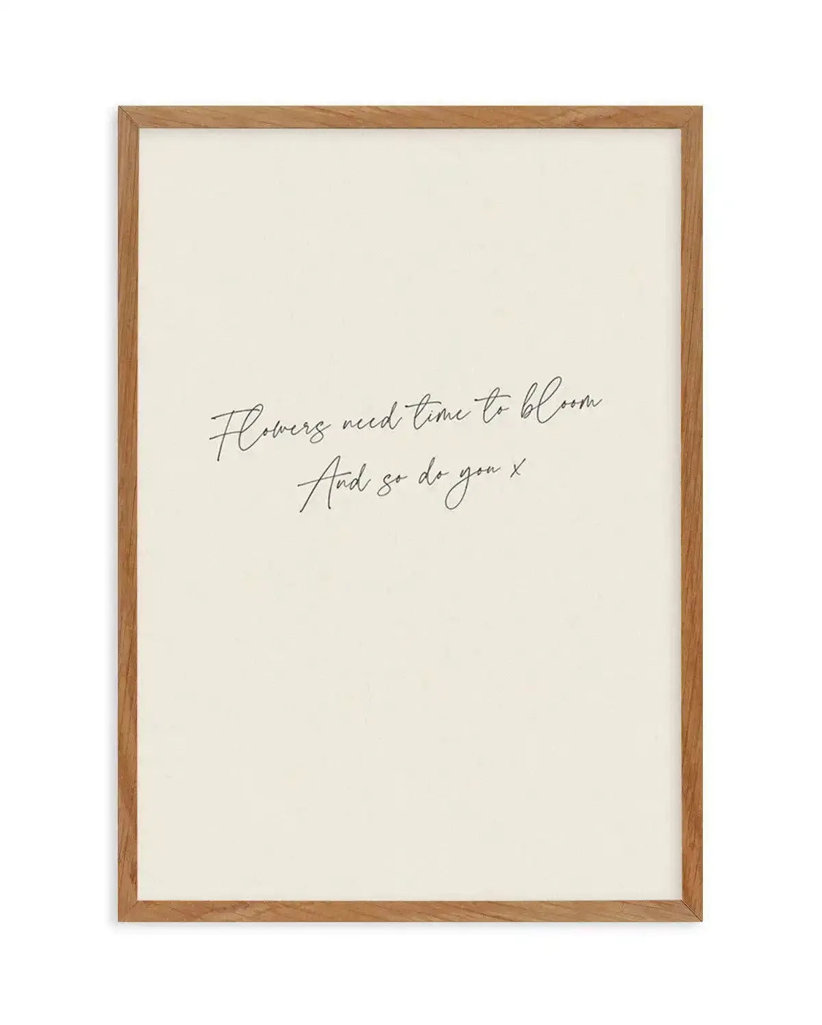Time to Bloom Art Print-PRINT-Olive et Oriel-Olive et Oriel-50x70 cm | 19.6" x 27.5"-Walnut-With White Border-Buy-Australian-Art-Prints-Online-with-Olive-et-Oriel-Your-Artwork-Specialists-Austrailia-Decorate-With-Coastal-Photo-Wall-Art-Prints-From-Our-Beach-House-Artwork-Collection-Fine-Poster-and-Framed-Artwork