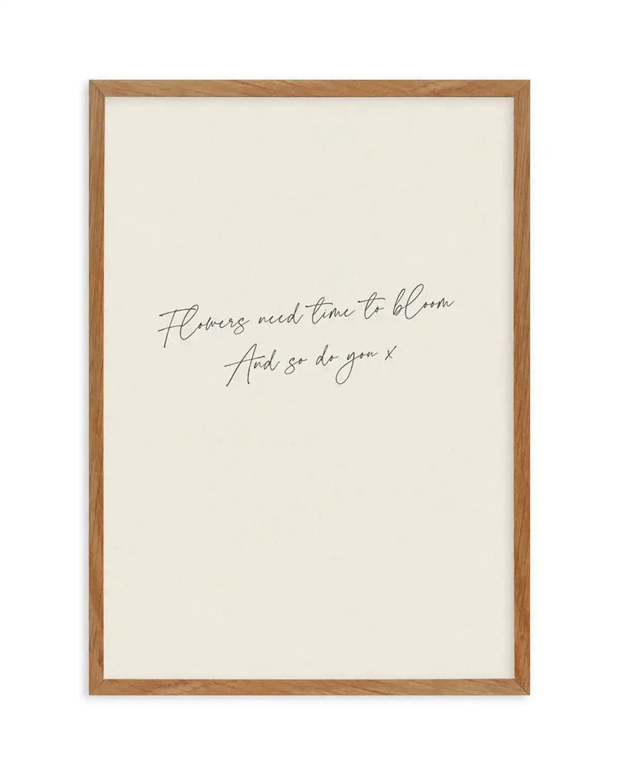 Time to Bloom Art Print-PRINT-Olive et Oriel-Olive et Oriel-50x70 cm | 19.6" x 27.5"-Walnut-With White Border-Buy-Australian-Art-Prints-Online-with-Olive-et-Oriel-Your-Artwork-Specialists-Austrailia-Decorate-With-Coastal-Photo-Wall-Art-Prints-From-Our-Beach-House-Artwork-Collection-Fine-Poster-and-Framed-Artwork
