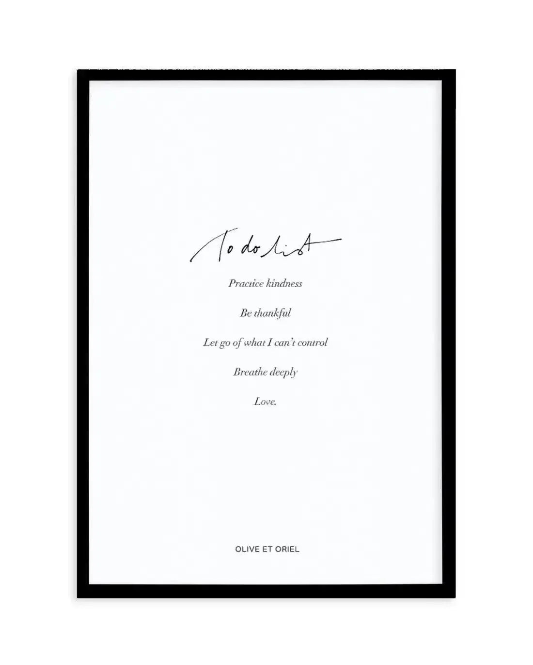 To Do List Art Print-PRINT-Olive et Oriel-Olive et Oriel-A3 | 11.7" x 16.5" | 29.7 x 42 cm-Black-With White Border-Buy-Australian-Art-Prints-Online-with-Olive-et-Oriel-Your-Artwork-Specialists-Austrailia-Decorate-With-Coastal-Photo-Wall-Art-Prints-From-Our-Beach-House-Artwork-Collection-Fine-Poster-and-Framed-Artwork