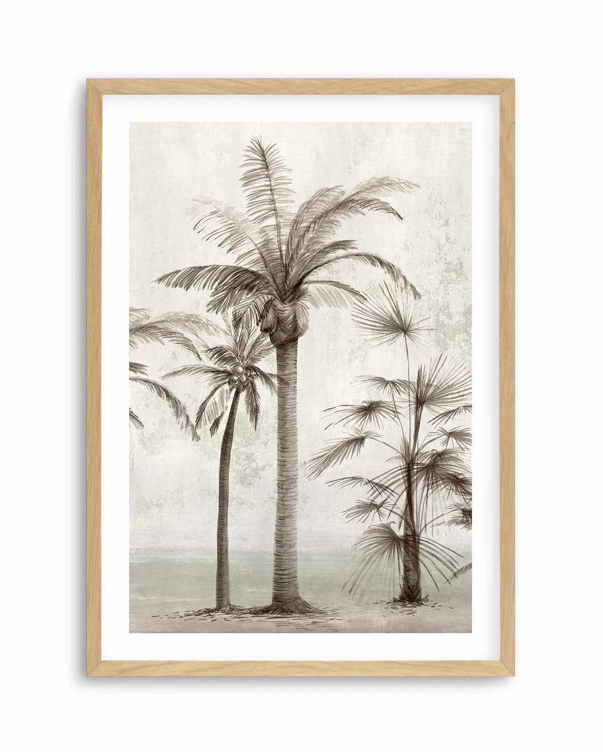 Tropic Palm I Art Print-PRINT-Olive et Oriel-PI Creative-A5 | 5.8" x 8.3" | 14.8 x 21cm-Oak-With White Border-Buy-Australian-Art-Prints-Online-with-Olive-et-Oriel-Your-Artwork-Specialists-Austrailia-Decorate-With-Coastal-Photo-Wall-Art-Prints-From-Our-Beach-House-Artwork-Collection-Fine-Poster-and-Framed-Artwork