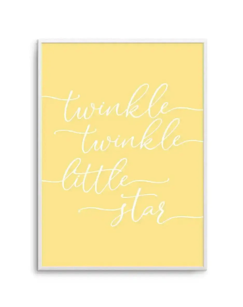 Twinkle Twinkle Little Star | 6 Colour Options Art Print-PRINT-Olive et Oriel-Olive et Oriel-50x70 cm | 19.6" x 27.5"-Walnut-With White Border-Buy-Australian-Art-Prints-Online-with-Olive-et-Oriel-Your-Artwork-Specialists-Austrailia-Decorate-With-Coastal-Photo-Wall-Art-Prints-From-Our-Beach-House-Artwork-Collection-Fine-Poster-and-Framed-Artwork