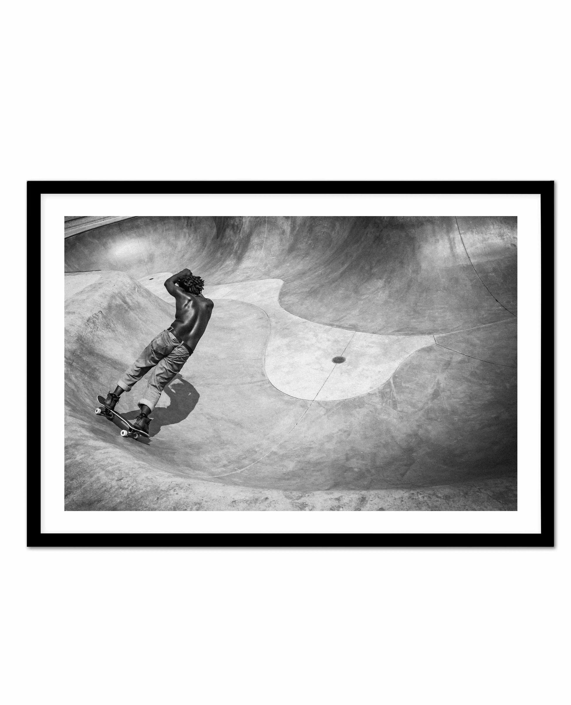 Venice Skate Park II Art Print-PRINT-Olive et Oriel-Olive et Oriel-A4 | 8.3" x 11.7" | 21 x 29.7cm-Black-With White Border-Buy-Australian-Art-Prints-Online-with-Olive-et-Oriel-Your-Artwork-Specialists-Austrailia-Decorate-With-Coastal-Photo-Wall-Art-Prints-From-Our-Beach-House-Artwork-Collection-Fine-Poster-and-Framed-Artwork