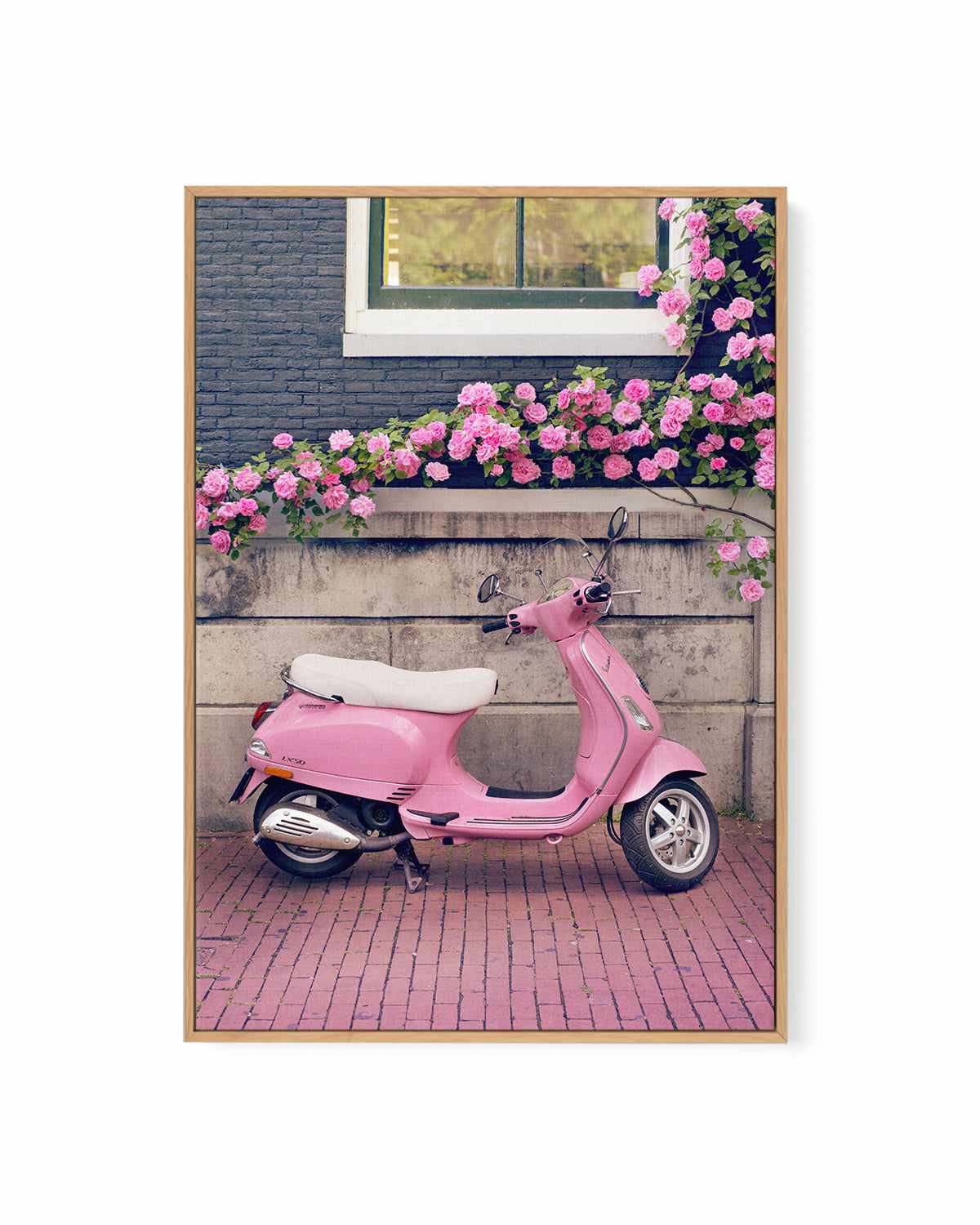 Vespa | Framed Canvas Art Print