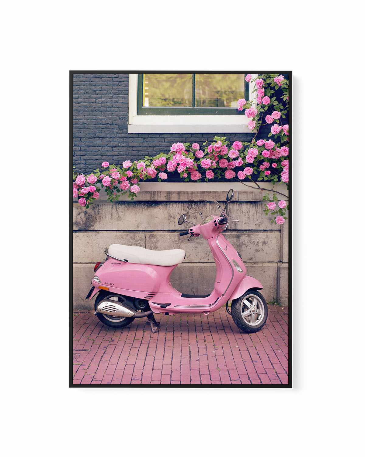 Vespa | Framed Canvas Art Print