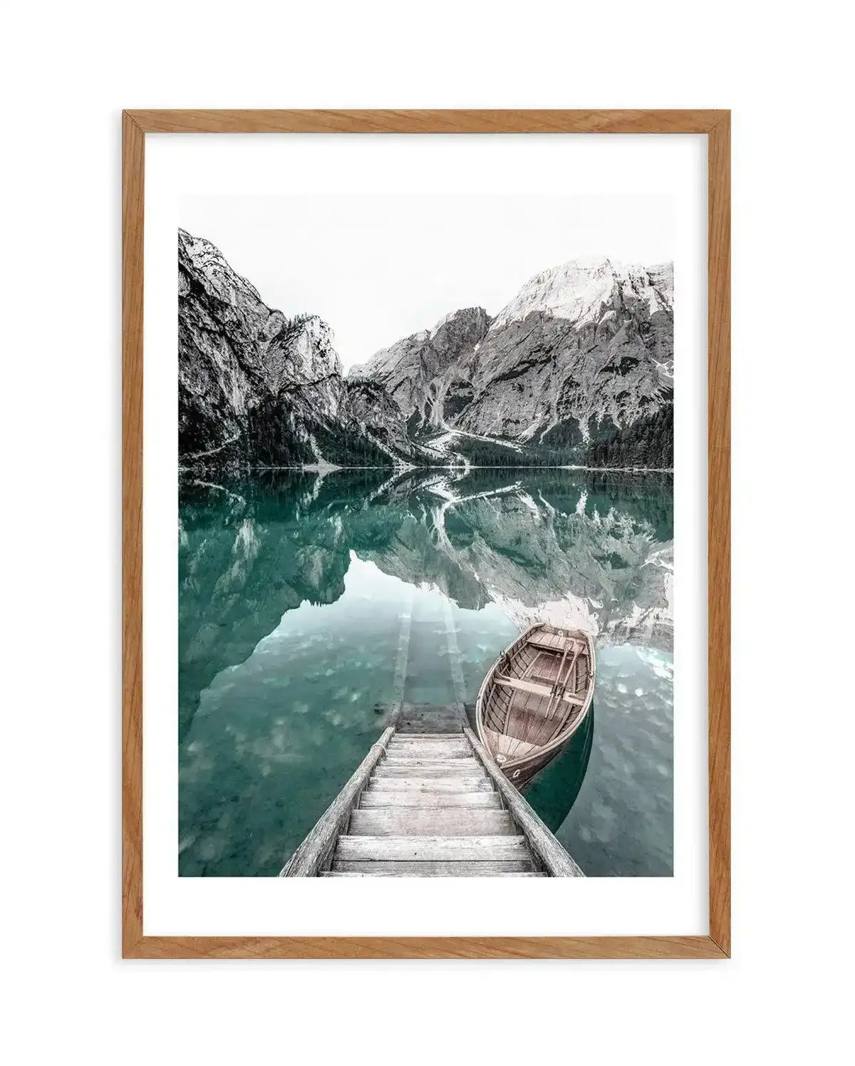 View from the Boathouse Art Print-PRINT-Olive et Oriel-Olive et Oriel-50x70 cm | 19.6" x 27.5"-Walnut-With White Border-Buy-Australian-Art-Prints-Online-with-Olive-et-Oriel-Your-Artwork-Specialists-Austrailia-Decorate-With-Coastal-Photo-Wall-Art-Prints-From-Our-Beach-House-Artwork-Collection-Fine-Poster-and-Framed-Artwork