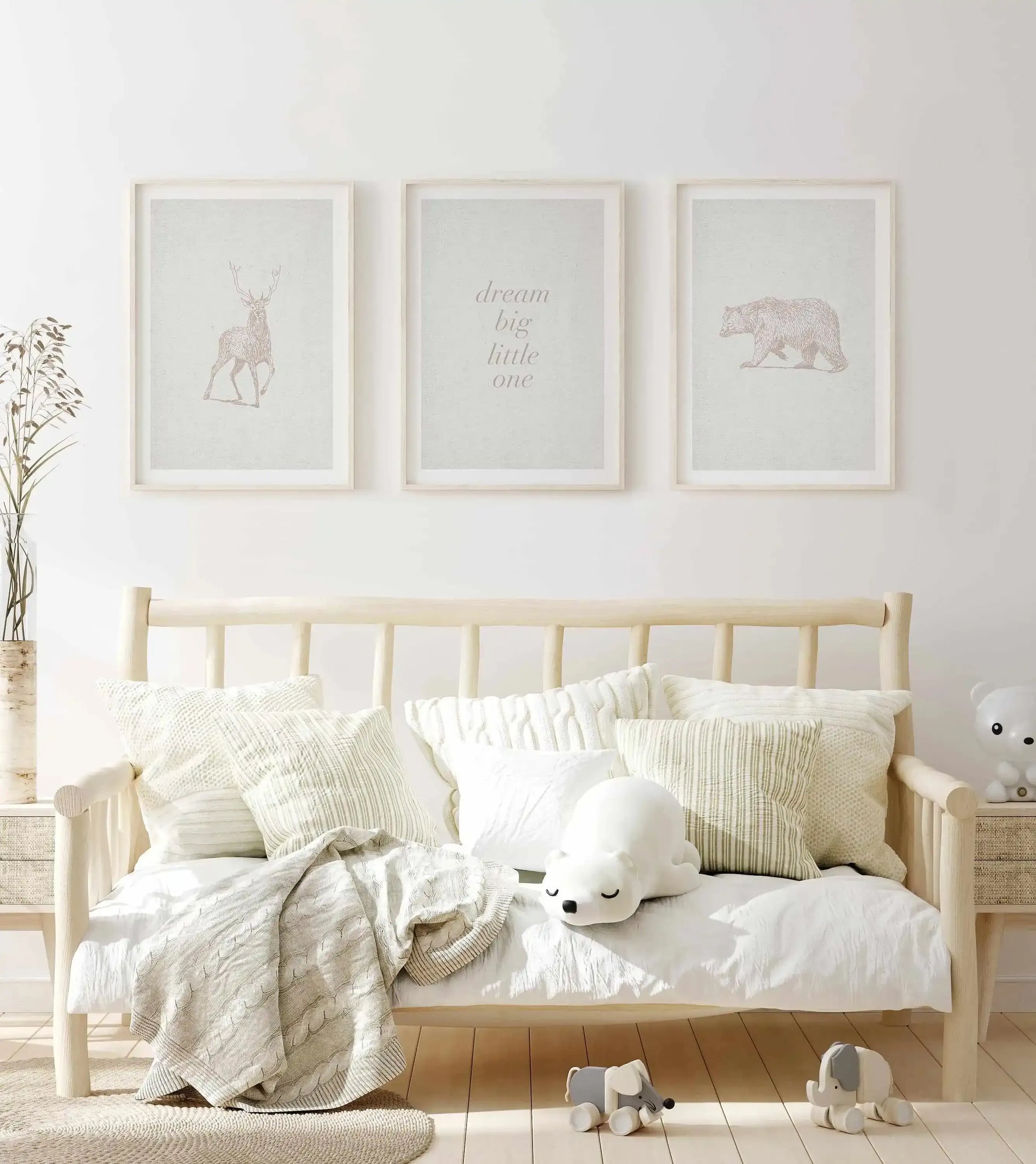 Vintage Bear on Linen | Customise Me! Art Print-PRINT-Olive et Oriel-Olive et Oriel-Buy-Australian-Art-Prints-Online-with-Olive-et-Oriel-Your-Artwork-Specialists-Austrailia-Decorate-With-Coastal-Photo-Wall-Art-Prints-From-Our-Beach-House-Artwork-Collection-Fine-Poster-and-Framed-Artwork