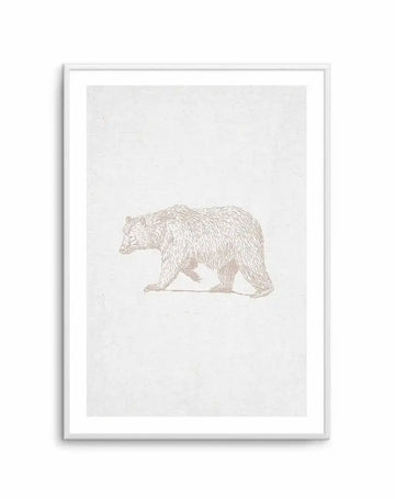 Vintage Bear on Linen | Customise Me! Art Print-PRINT-Olive et Oriel-Olive et Oriel-Buy-Australian-Art-Prints-Online-with-Olive-et-Oriel-Your-Artwork-Specialists-Austrailia-Decorate-With-Coastal-Photo-Wall-Art-Prints-From-Our-Beach-House-Artwork-Collection-Fine-Poster-and-Framed-Artwork