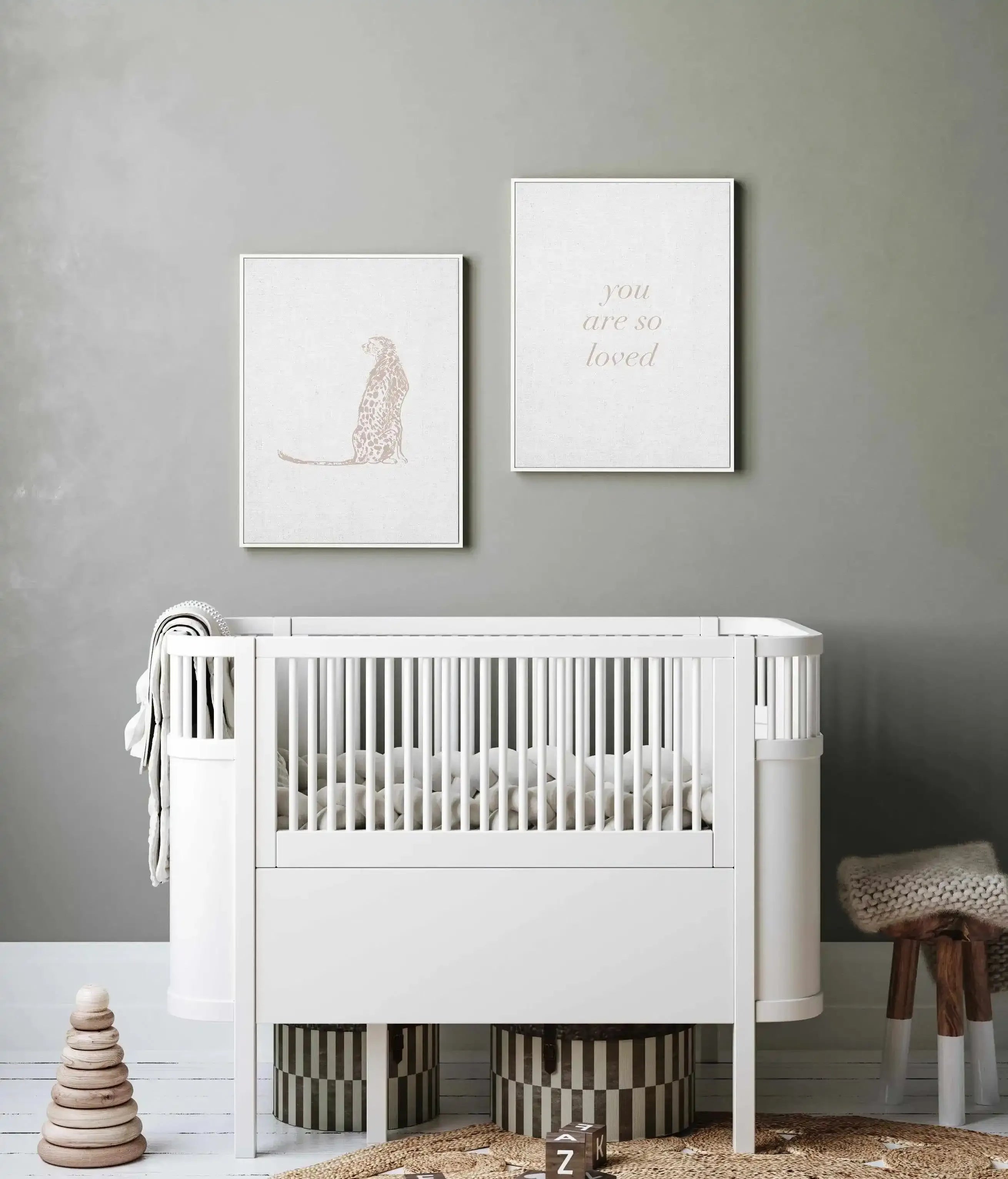 Vintage Cheetah on Linen | Framed Canvas-CANVAS-You can shop wall art online with Olive et Oriel for everything from abstract art to fun kids wall art. Our beautiful modern art prints and canvas art are available from large canvas prints to wall art paintings and our proudly Australian artwork collection offers only the highest quality framed large wall art and canvas art Australia - You can buy fashion photography prints or Hampton print posters and paintings on canvas from Olive et Oriel and h