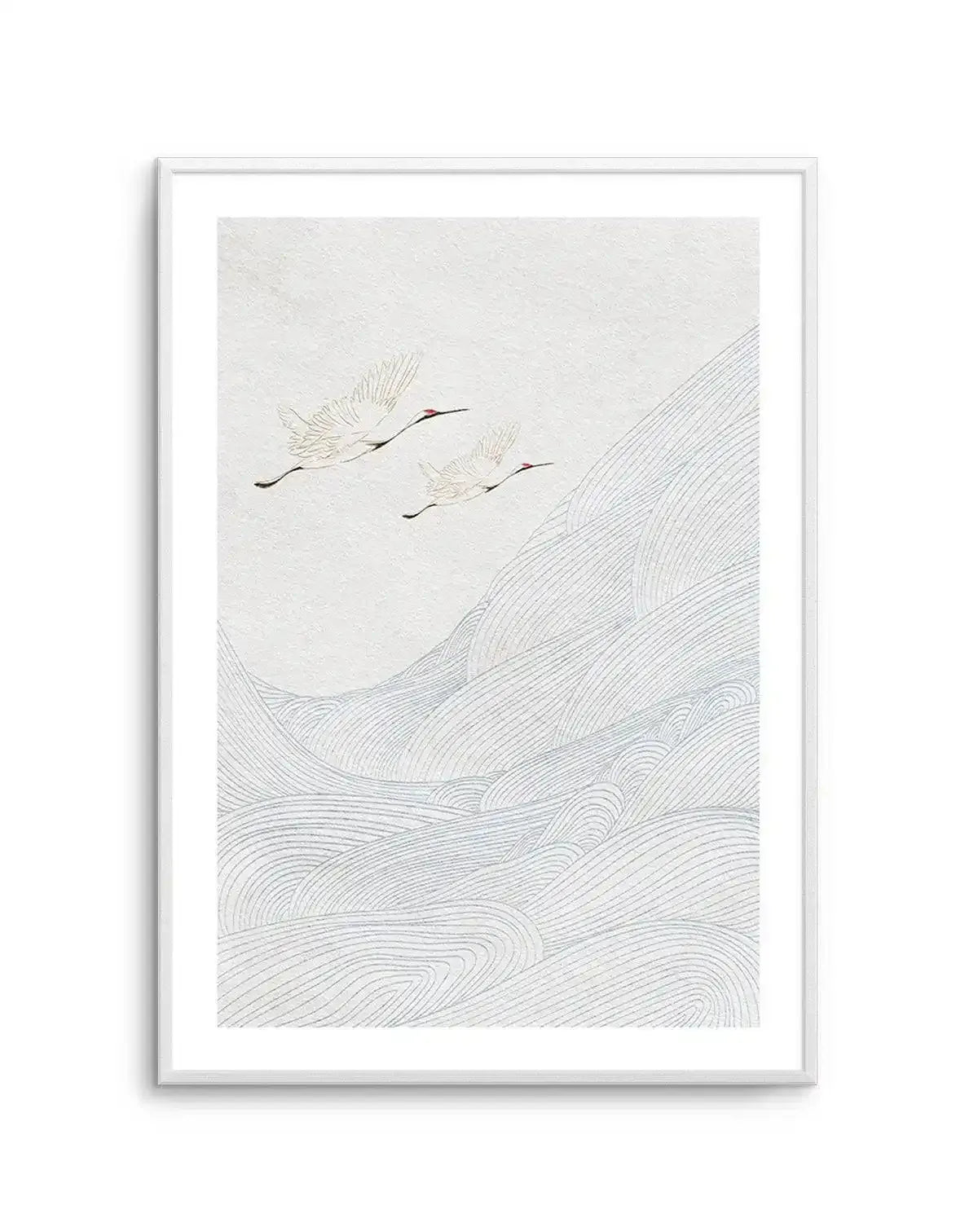 Vintage Crane I Art Print-PRINT-Olive et Oriel-Olive et Oriel-A5 | 5.8" x 8.3" | 14.8 x 21cm-Unframed Art Print-With White Border-Buy-Australian-Art-Prints-Online-with-Olive-et-Oriel-Your-Artwork-Specialists-Austrailia-Decorate-With-Coastal-Photo-Wall-Art-Prints-From-Our-Beach-House-Artwork-Collection-Fine-Poster-and-Framed-Artwork