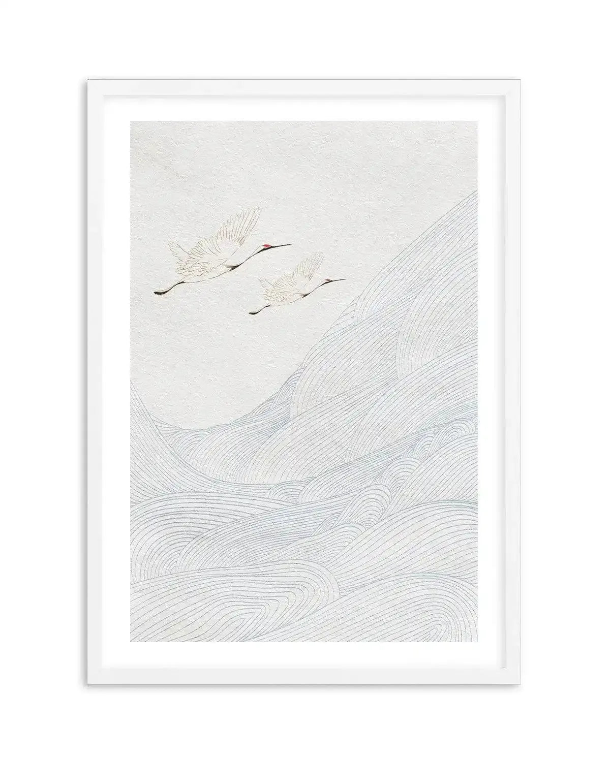 Vintage Crane I Art Print-PRINT-Olive et Oriel-Olive et Oriel-A5 | 5.8" x 8.3" | 14.8 x 21cm-White-With White Border-Buy-Australian-Art-Prints-Online-with-Olive-et-Oriel-Your-Artwork-Specialists-Austrailia-Decorate-With-Coastal-Photo-Wall-Art-Prints-From-Our-Beach-House-Artwork-Collection-Fine-Poster-and-Framed-Artwork