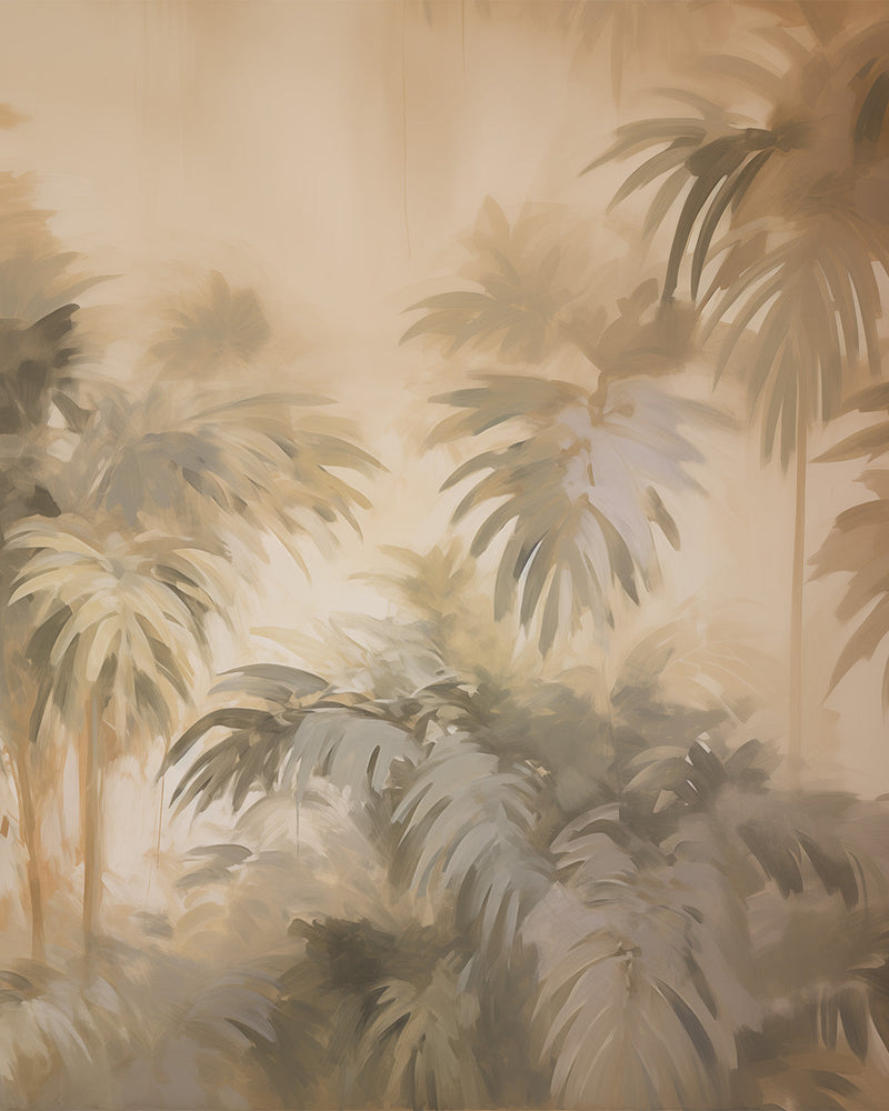 Warm Tropics Jungle Wallpaper Mural from Olive et Oriel where you can shop wallpaper and artworks online