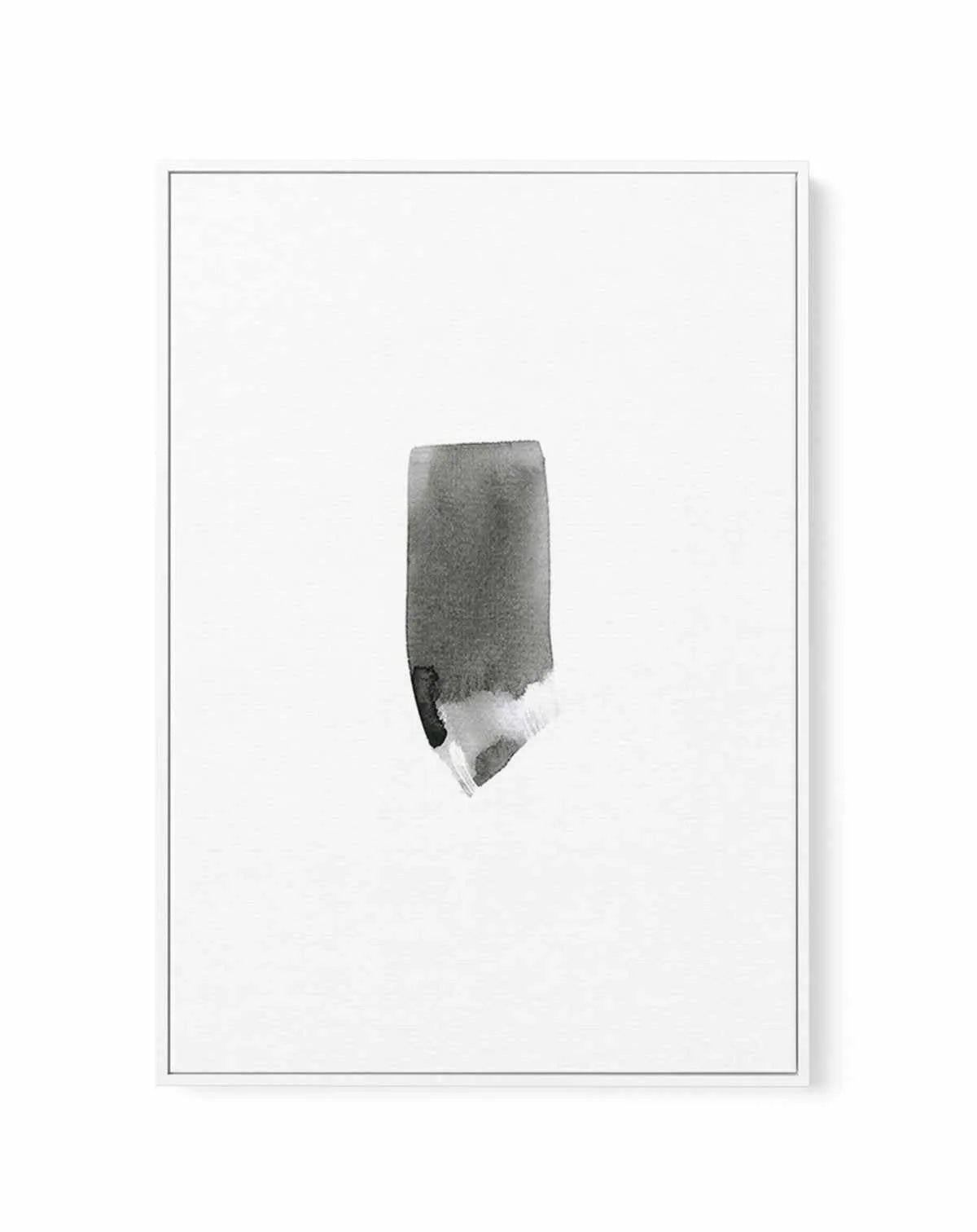 Watercolour Stroke | Black | Framed Canvas-CANVAS-You can shop wall art online with Olive et Oriel for everything from abstract art to fun kids wall art. Our beautiful modern art prints and canvas art are available from large canvas prints to wall art paintings and our proudly Australian artwork collection offers only the highest quality framed large wall art and canvas art Australia - You can buy fashion photography prints or Hampton print posters and paintings on canvas from Olive et Oriel and