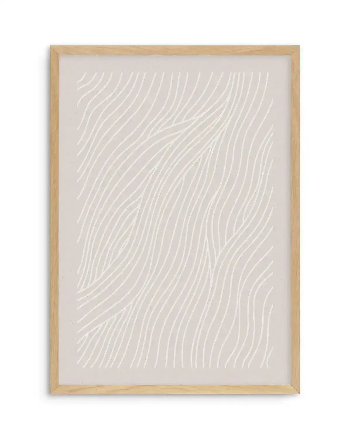 Wave Lines III Art Print-PRINT-Olive et Oriel-Olive et Oriel-A4 | 8.3" x 11.7" | 21 x 29.7cm-Oak-With White Border-Buy-Australian-Art-Prints-Online-with-Olive-et-Oriel-Your-Artwork-Specialists-Austrailia-Decorate-With-Coastal-Photo-Wall-Art-Prints-From-Our-Beach-House-Artwork-Collection-Fine-Poster-and-Framed-Artwork