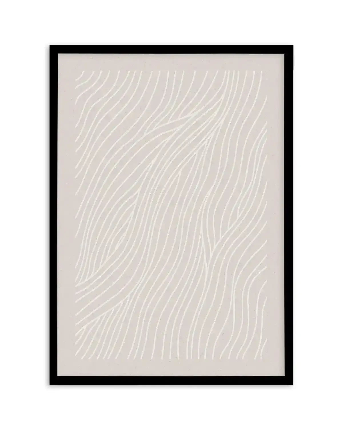Wave Lines III Art Print-PRINT-Olive et Oriel-Olive et Oriel-A4 | 8.3" x 11.7" | 21 x 29.7cm-Black-With White Border-Buy-Australian-Art-Prints-Online-with-Olive-et-Oriel-Your-Artwork-Specialists-Austrailia-Decorate-With-Coastal-Photo-Wall-Art-Prints-From-Our-Beach-House-Artwork-Collection-Fine-Poster-and-Framed-Artwork