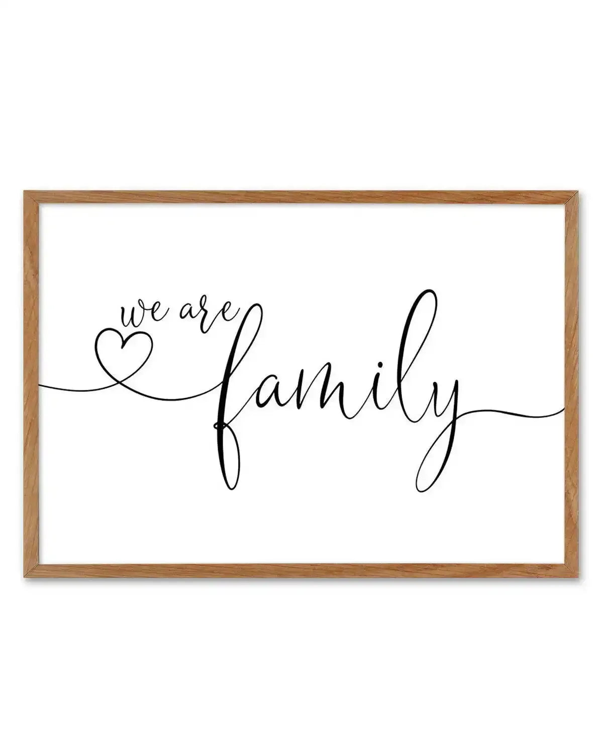 We Are Family Art Print-PRINT-Olive et Oriel-Olive et Oriel-50x70 cm | 19.6" x 27.5"-Walnut-With White Border-Buy-Australian-Art-Prints-Online-with-Olive-et-Oriel-Your-Artwork-Specialists-Austrailia-Decorate-With-Coastal-Photo-Wall-Art-Prints-From-Our-Beach-House-Artwork-Collection-Fine-Poster-and-Framed-Artwork