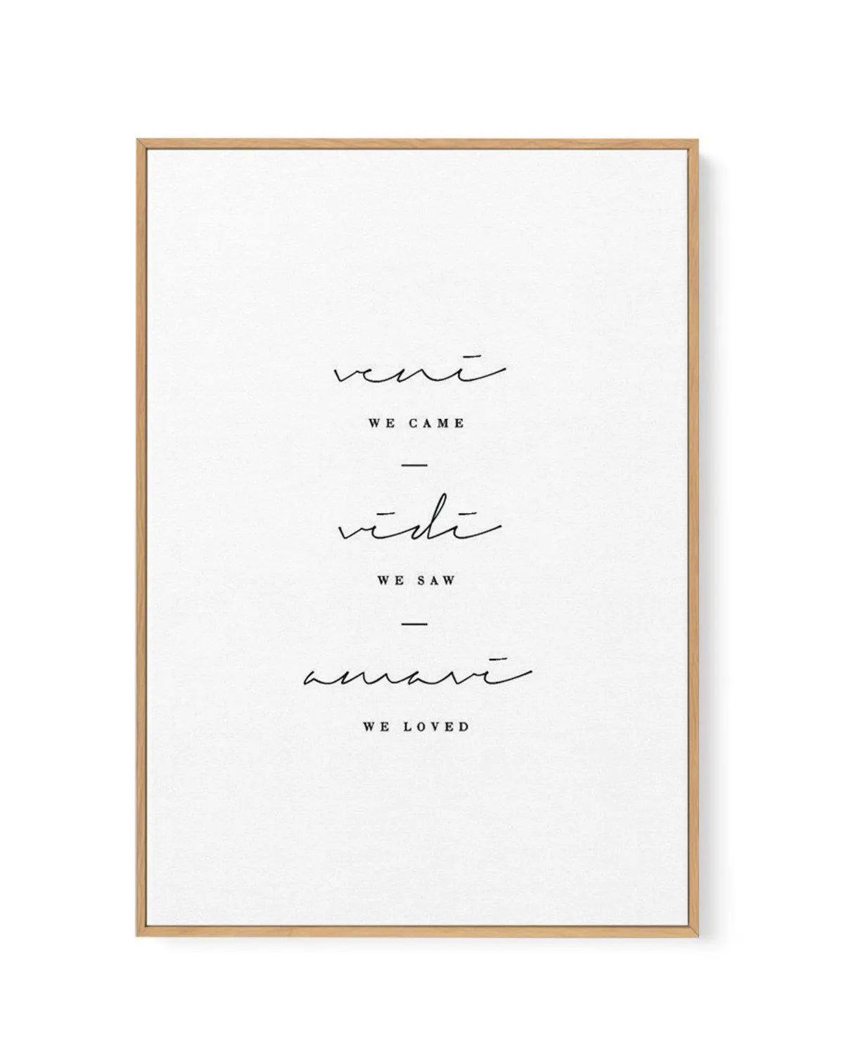 We Came. We Saw. We Loved. | Framed Canvas-CANVAS-You can shop wall art online with Olive et Oriel for everything from abstract art to fun kids wall art. Our beautiful modern art prints and canvas art are available from large canvas prints to wall art paintings and our proudly Australian artwork collection offers only the highest quality framed large wall art and canvas art Australia - You can buy fashion photography prints or Hampton print posters and paintings on canvas from Olive et Oriel and