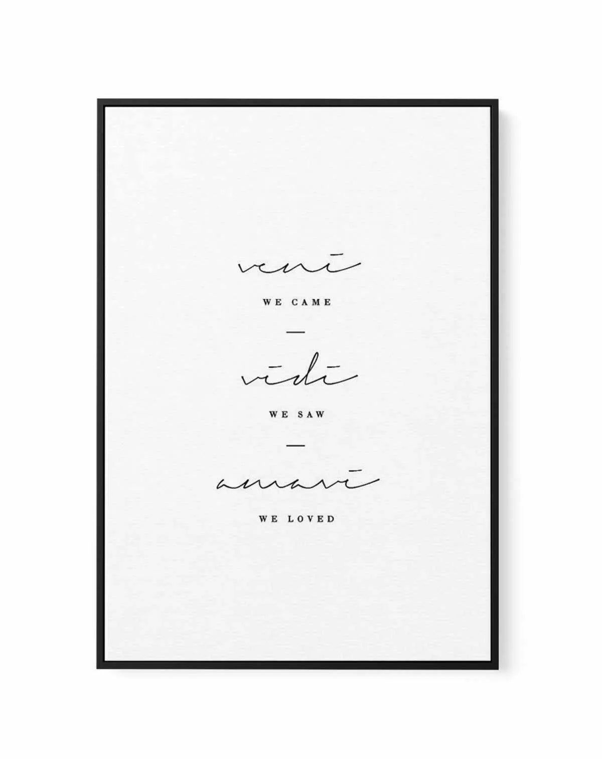 We Came. We Saw. We Loved. | Framed Canvas-CANVAS-You can shop wall art online with Olive et Oriel for everything from abstract art to fun kids wall art. Our beautiful modern art prints and canvas art are available from large canvas prints to wall art paintings and our proudly Australian artwork collection offers only the highest quality framed large wall art and canvas art Australia - You can buy fashion photography prints or Hampton print posters and paintings on canvas from Olive et Oriel and