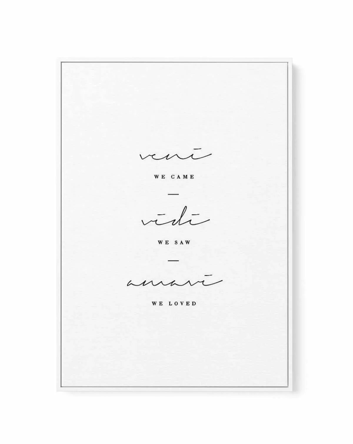 We Came. We Saw. We Loved. | Framed Canvas-CANVAS-You can shop wall art online with Olive et Oriel for everything from abstract art to fun kids wall art. Our beautiful modern art prints and canvas art are available from large canvas prints to wall art paintings and our proudly Australian artwork collection offers only the highest quality framed large wall art and canvas art Australia - You can buy fashion photography prints or Hampton print posters and paintings on canvas from Olive et Oriel and