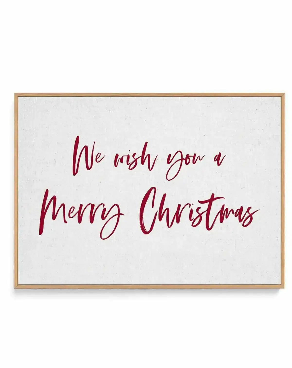 We Wish You A Merry Christmas | Framed Canvas Art Print from Olive et Oriel where you can shop wallpaper and artworks online