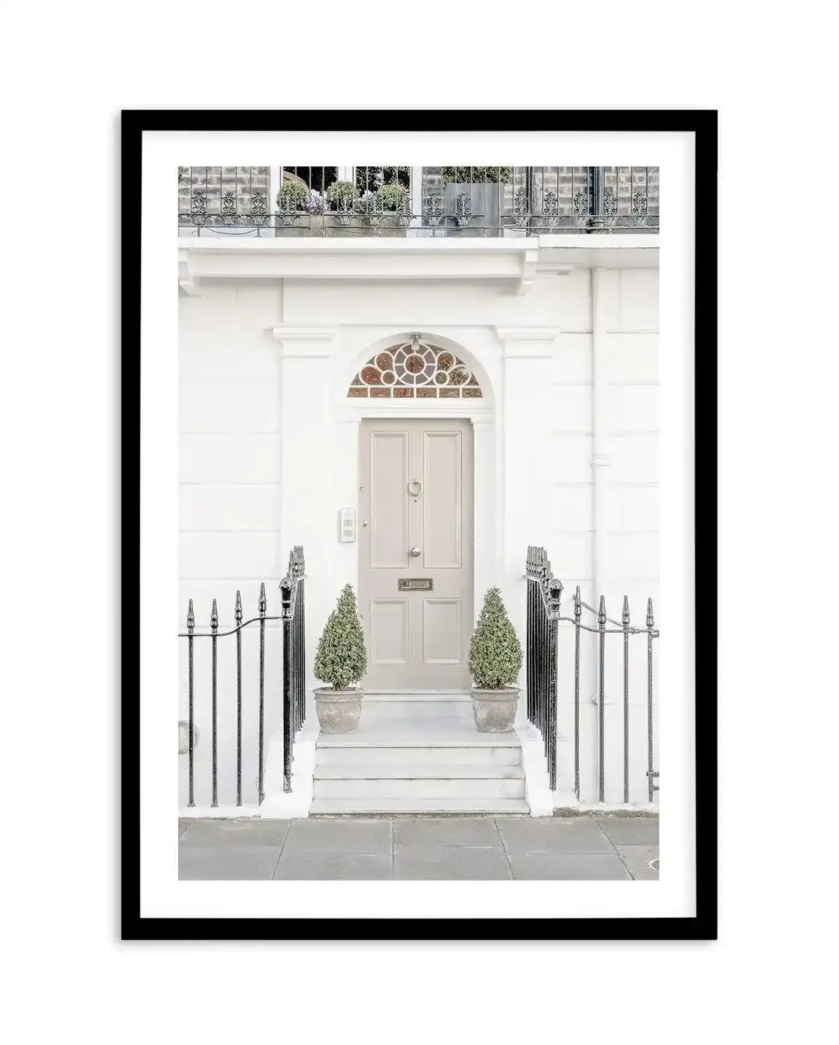 West London Doorway Art Print-PRINT-Olive et Oriel-Olive et Oriel-A5 | 5.8" x 8.3" | 14.8 x 21cm-Black-With White Border-Buy-Australian-Art-Prints-Online-with-Olive-et-Oriel-Your-Artwork-Specialists-Austrailia-Decorate-With-Coastal-Photo-Wall-Art-Prints-From-Our-Beach-House-Artwork-Collection-Fine-Poster-and-Framed-Artwork