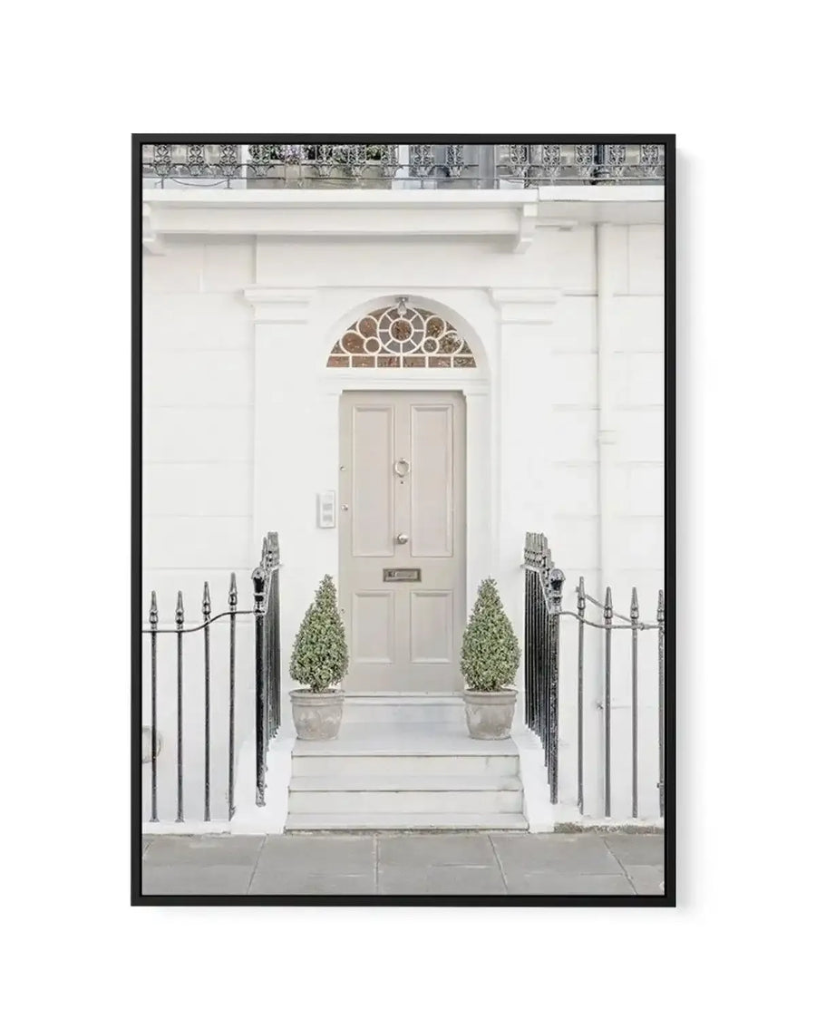 West London Doorway | Framed Canvas-CANVAS-You can shop wall art online with Olive et Oriel for everything from abstract art to fun kids wall art. Our beautiful modern art prints and canvas art are available from large canvas prints to wall art paintings and our proudly Australian artwork collection offers only the highest quality framed large wall art and canvas art Australia - You can buy fashion photography prints or Hampton print posters and paintings on canvas from Olive et Oriel and have t